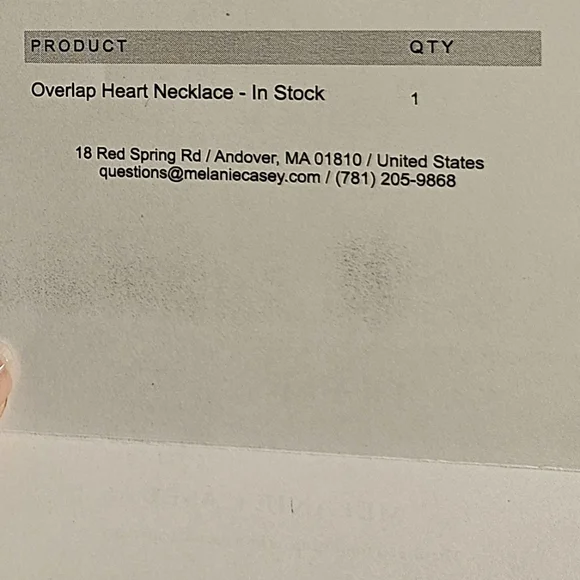 🆕️MELANIE CASEY Overlap Heart Necklace 14K Yellow Gold Diamond - Picture 10 of 11